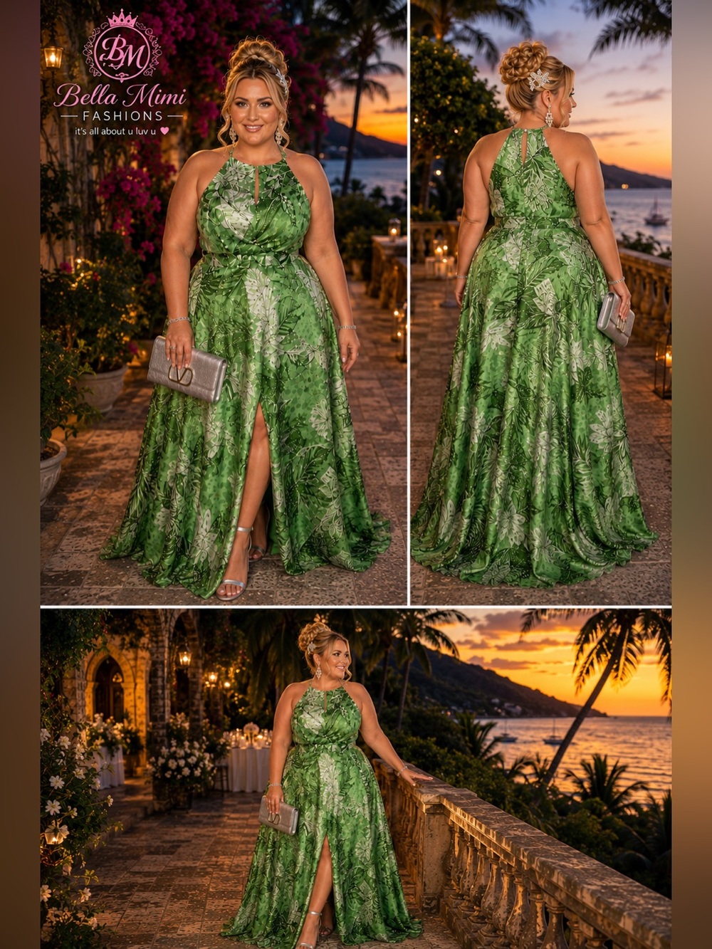 NWT Christian Siriano  halter style evening size 20W 💚premium designer A/D - Picture 3 of 9
